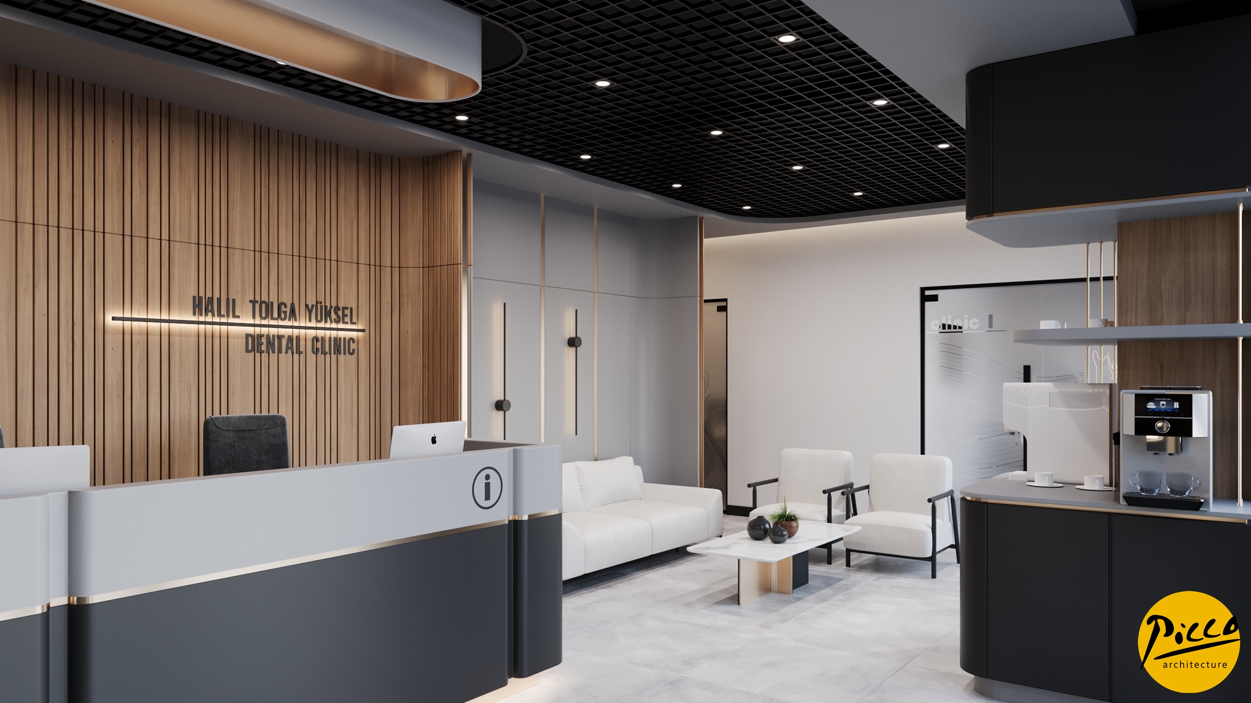 Ankara klinik ve muayenehane tasarımı iç mimari projesi.