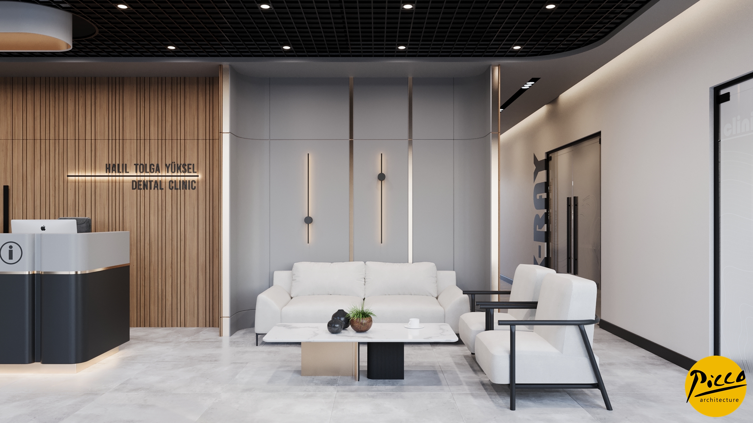 Ankara klinik ve muayenehane tasarımı iç mimari projesi.