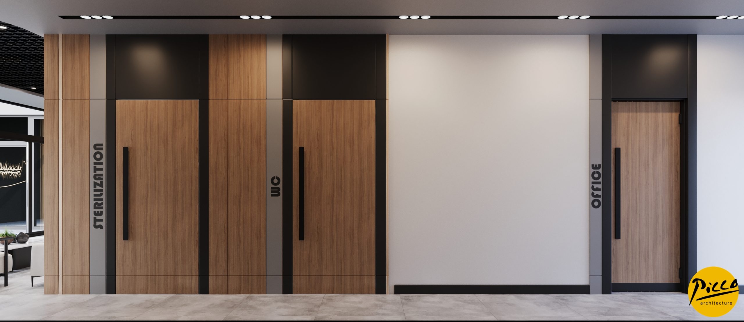 Ankara klinik ve muayenehane tasarımı iç mimari projesi.