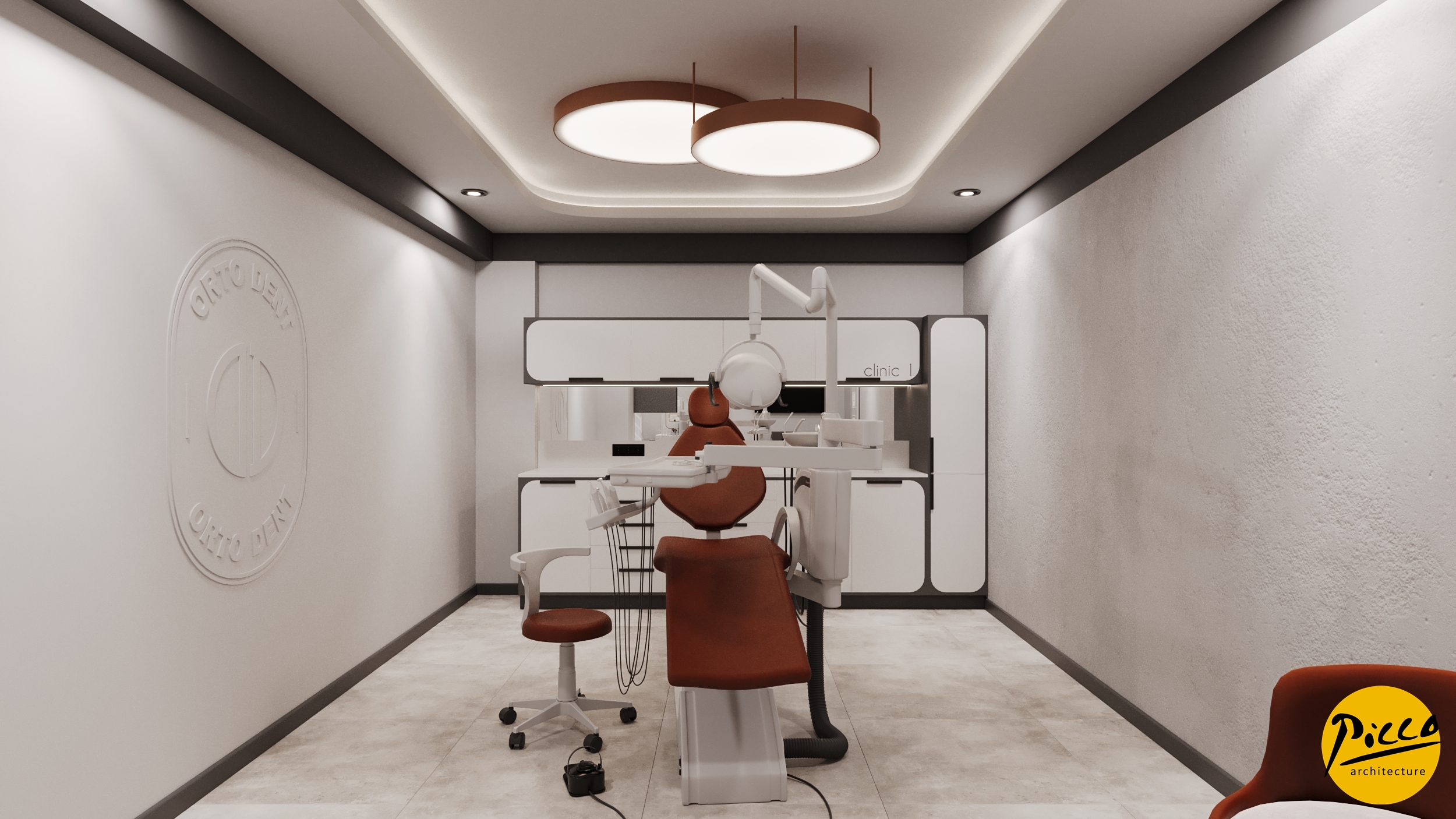 Klinik iç mimarisinde çevre dostu malzeme uygulaması.