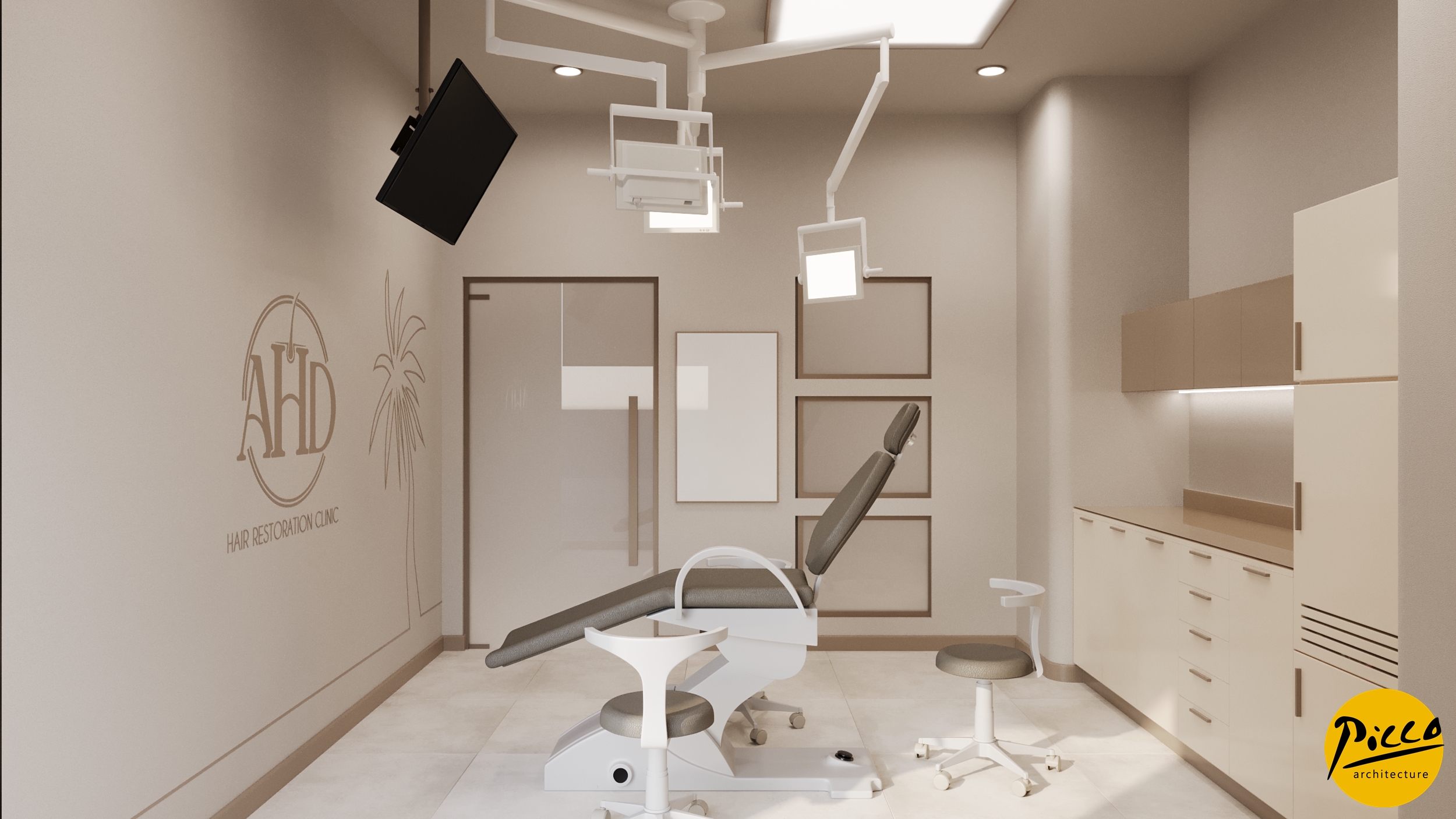 Modern saç ekim merkezi projeleri ve uygulama örnekleri