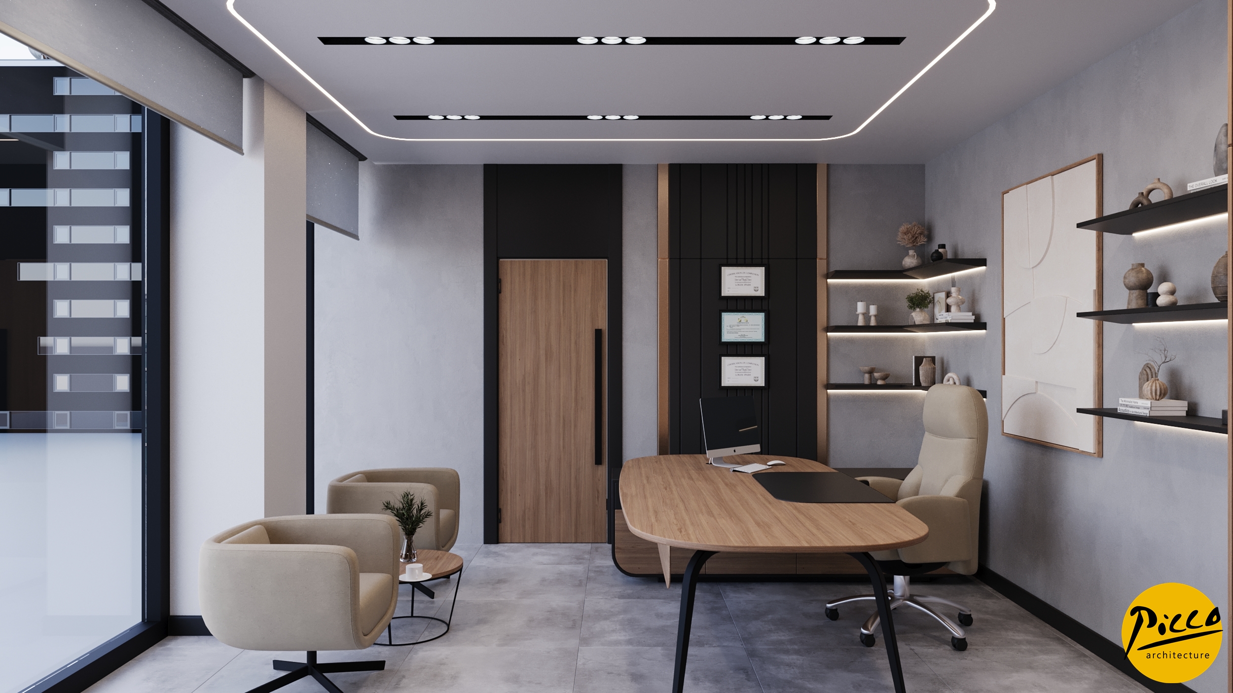 Ankara klinik ve muayenehane tasarımı iç mimari projesi.