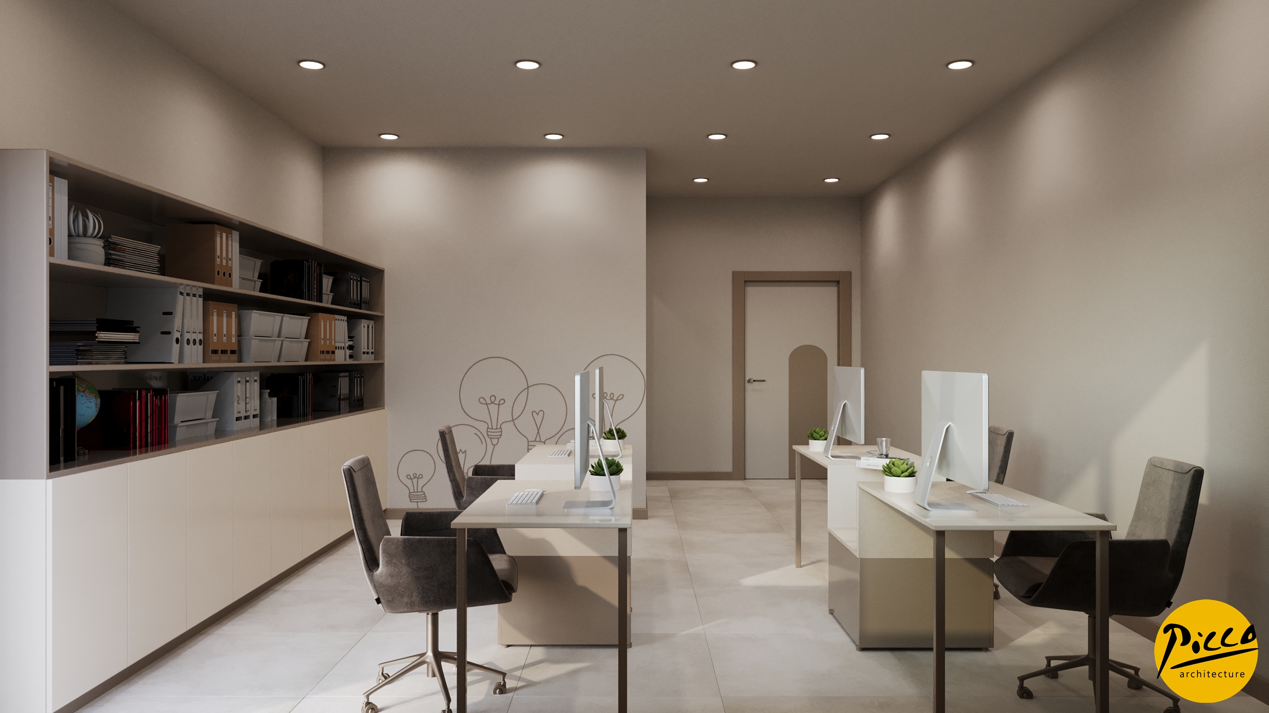 Saç ekim merkezi resepsiyon ve karşılama alanı tasarımı